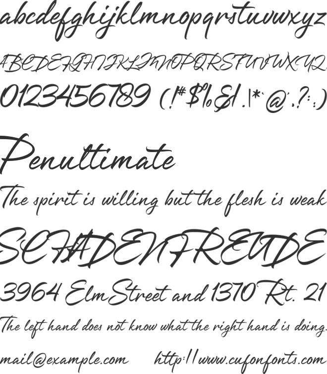 Greatfella font preview