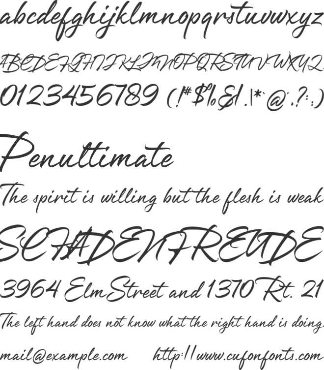 Greatfella font preview