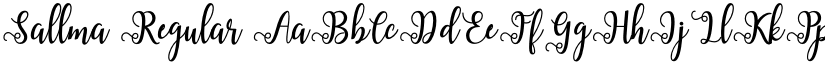 Sallma Regular font