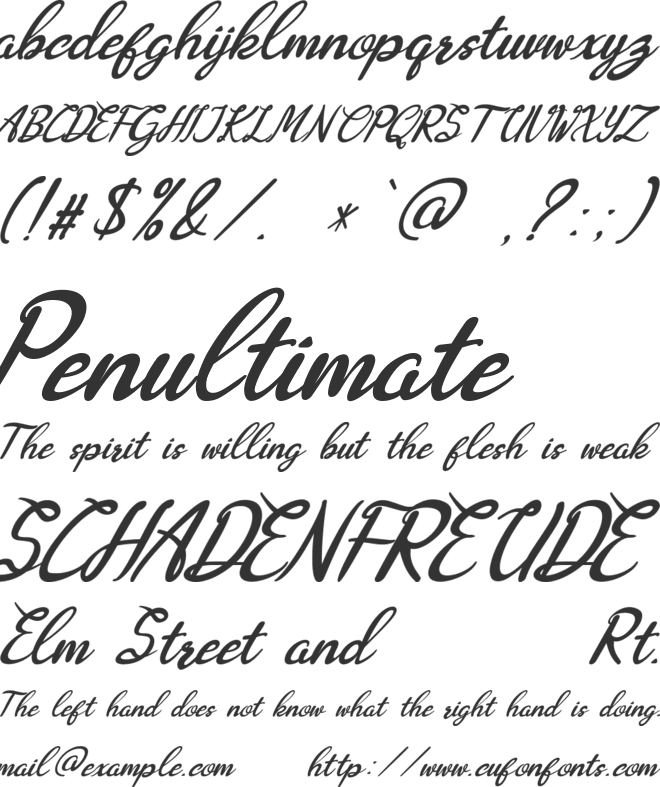 Augustavn font preview