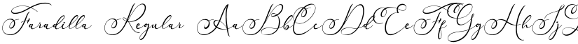 Faradilla Regular font