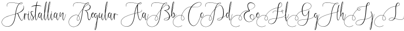 Kristallian Regular font