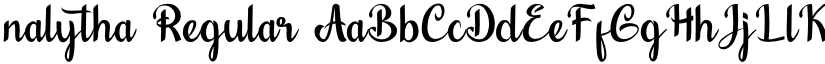 nalytha Regular font