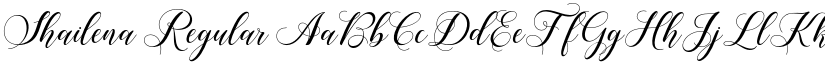 Shailena Regular font