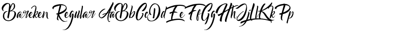 Bareken Regular font