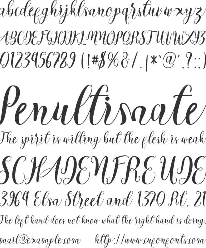 Cratti free font preview