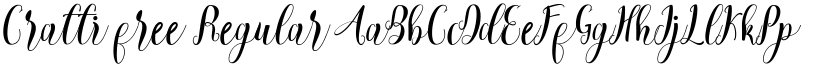 Cratti free Regular font