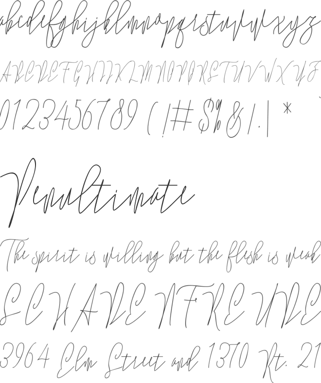 Lovellyana Free font preview