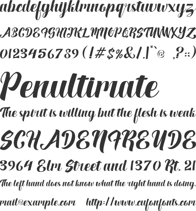 Fuister font preview