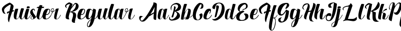 Fuister Regular font