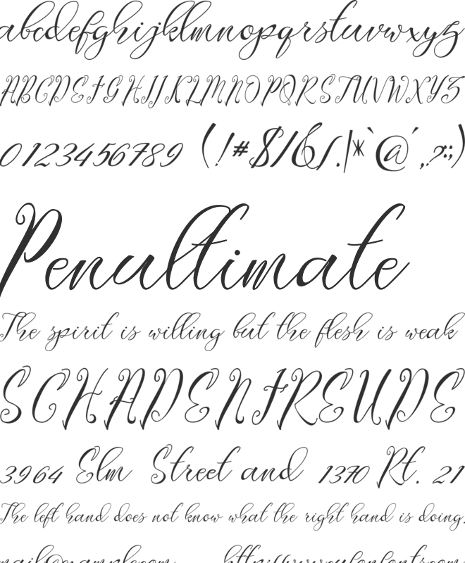 Lagena font preview