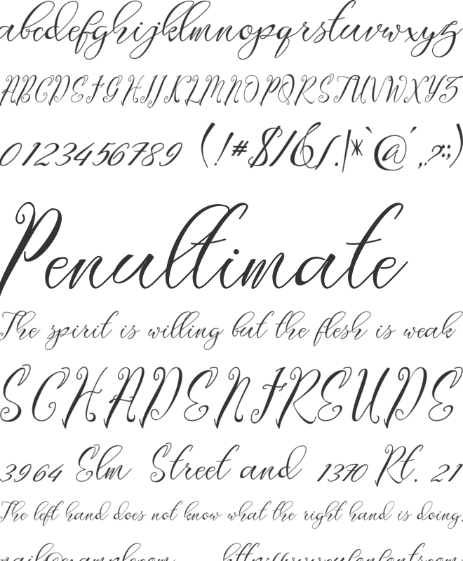 Lagena font preview