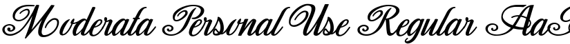 Moderata Personal Use Regular font