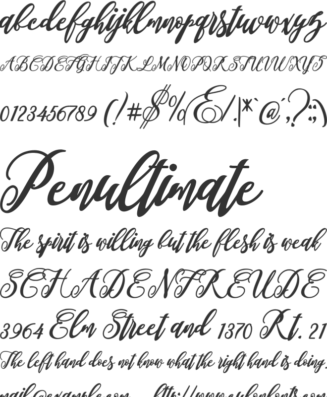 Turkeye font preview