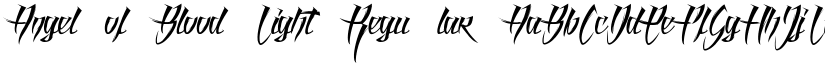 Angel of Blood Light Regular font