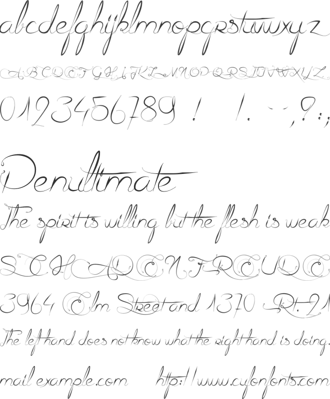 Ail et Fines Herbes font preview