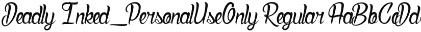Deadly Inked_PersonalUseOnly font download