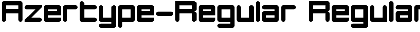 Azertype-Regular Regular font