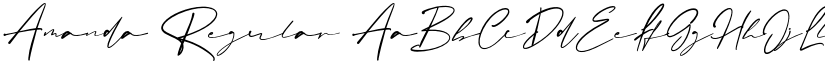 Amanda Regular font