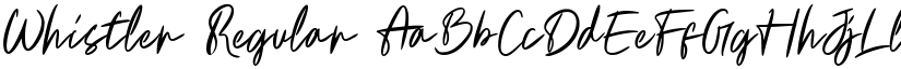 Whistler font download