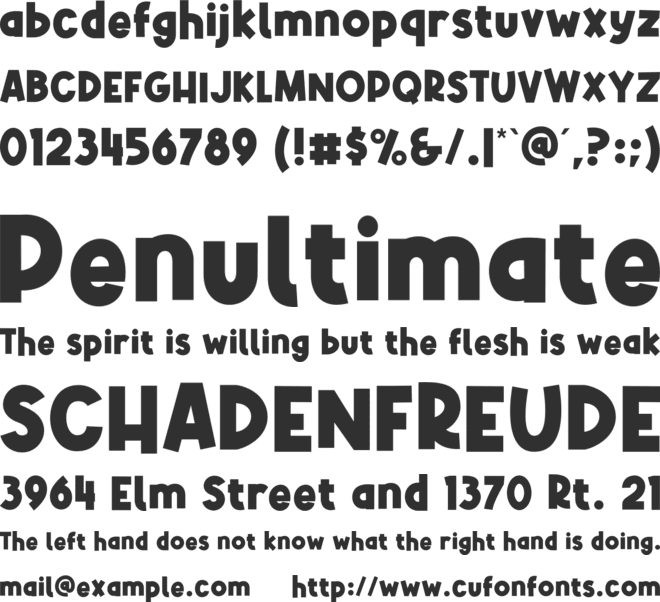 Alphakind font preview