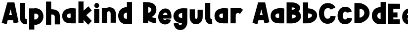 Alphakind Regular font
