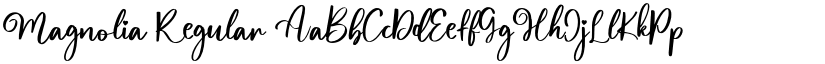 Magnolia Regular font