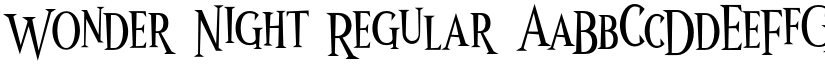 Wonder Night Regular font