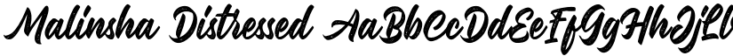 Malinsha Distressed font