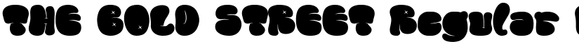 THE BOLD STREET Regular font