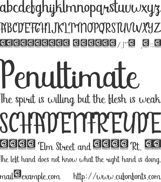 Sunshine Mind font preview
