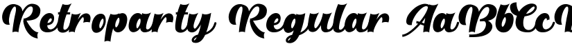 Retroparty Regular font