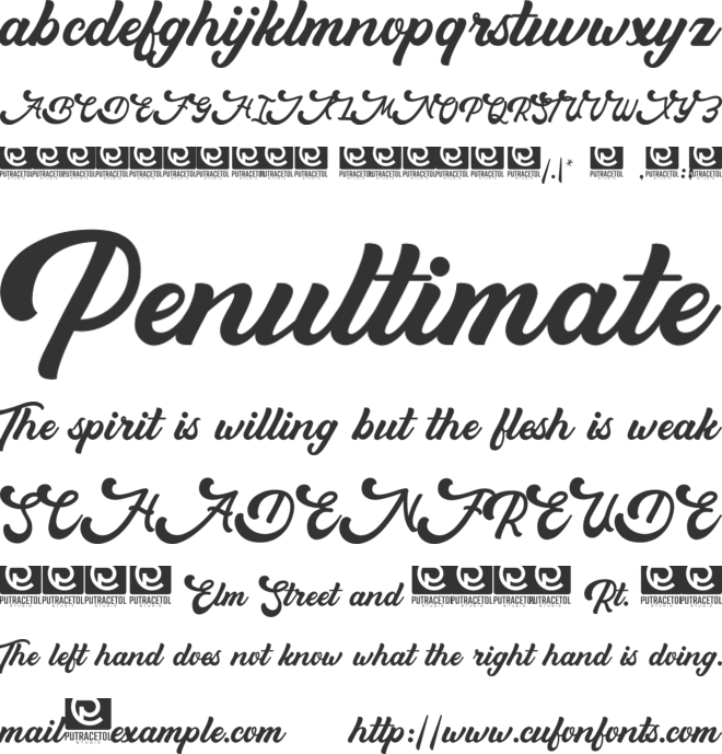 Macrosty font preview