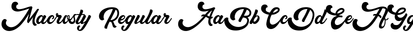 Macrosty Regular font