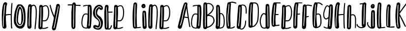 Honey Taste Line font