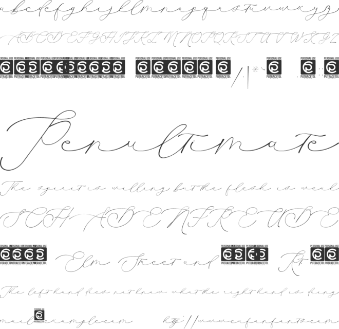 Clarinta font preview