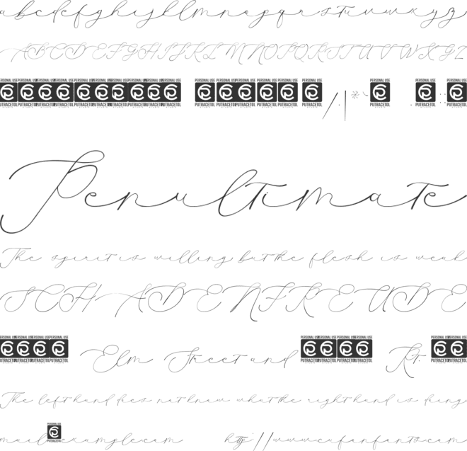 Clarinta font preview