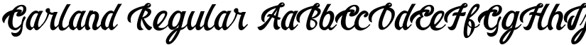 Garland Regular font