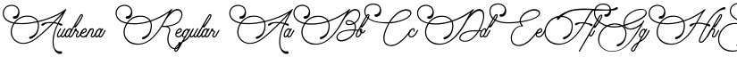 Audrena Regular font