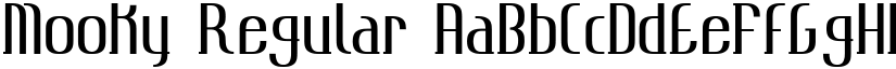 Mooky Regular font