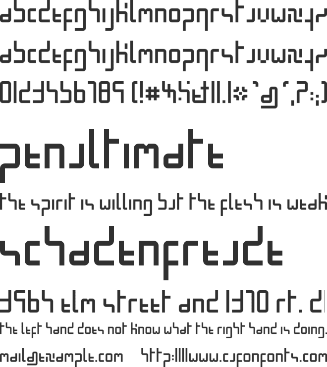 Minimal Pixel font preview