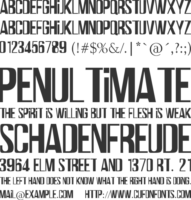 Termica font preview