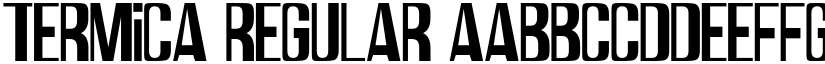 Termica Regular font
