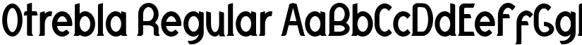 Otrebla Regular font