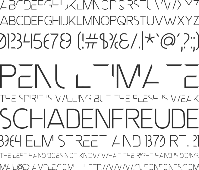 MNML FNT font preview