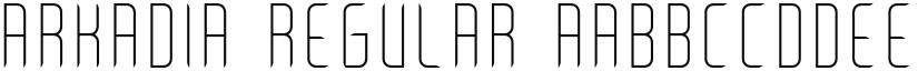 Arkadia Regular font