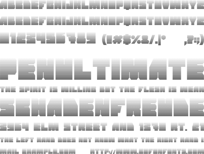Grand Nover font preview