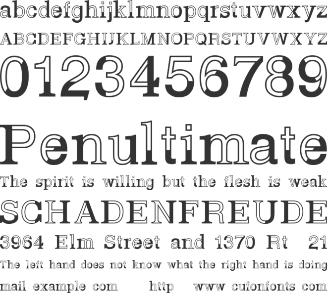 Basvetica font preview