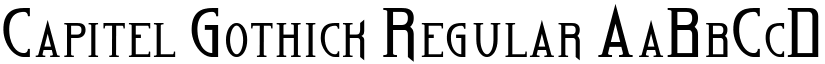 Capitel Gothick Regular font