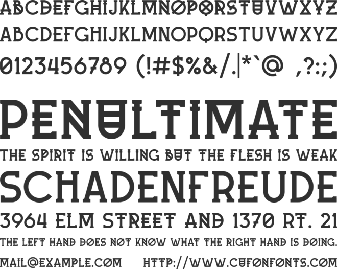 Mash-up font preview